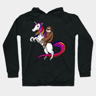 Sloth Riding Unicorn Hoodie